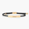 UNIQAL | Personalisiertes Armband mit Gravur 'FINESSE' für Herren und Damen | Edelstahl und geflochtenes Band | Verstellbar | Handgemacht in Deutschland | Gratis Etui (Gold)