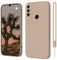 Huawei P30 Lite Hülle Silikon Case, ElestBela Hanyhülle Huawei P30 Lite Case Ultra Dünn mit Microfiber, Kameraschutz und Bildschirmschutz, Kratzfeste Hülle für Huawei P30 Lite Titan Sand