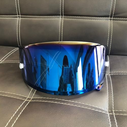PC Motorrad Helm Visier Objektiv, Motorrad Helme Visier, Helm-Visier für X14 X-14 Z7 CWR-1 NXR RF-1200 X-For Spirit3 (Blau)