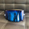 PC Motorrad Helm Visier Objektiv, Motorrad Helme Visier, Helm-Visier für X14 X-14 Z7 CWR-1 NXR RF-1200 X-For Spirit3 (Blau)