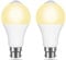 PIR Motion Sensor LED Bulbs B22 12W Warm White 3000K 1000LM, Detection Angle 120°, Auto on Off, AC 230V, B22 BC Large Bayonet Motion Sensor Ceiling Light Bulb for Porch, 2pcs