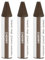 sourcing map Wood Filler Stick, 3 Pcs Wax Sticks Wood Touch Up Markers, Furniture Crayons for Scratches Holes Crack Tables Desks Wooden Floors Repair Cover Ups, Cherry