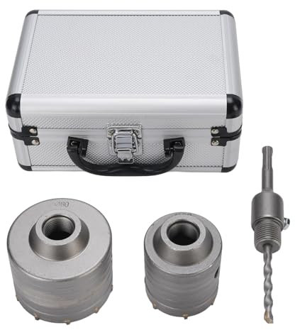 Beton Lochs äge Kit, 60/80mm Mauerwerk Lochs äge Elektrischer Hammer Bohrer, Betons Ch Neider Säge Beton Bohrer mit Pleuelstab für Betonstein Zementwand Bohrungen
