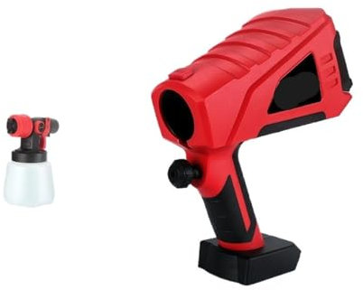 Pistola per verniciatura, Spruzzatore elettrico for vernice for uso domestico, ugello regolabile, serbatoio da 800 ml, ideale for vernice al lattice e for legno, Verniciatura liscia