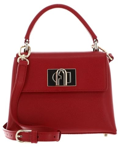 Furla Leder Handtasche Abendtasche 1927 Mini Top Handle Bag Ruby rot