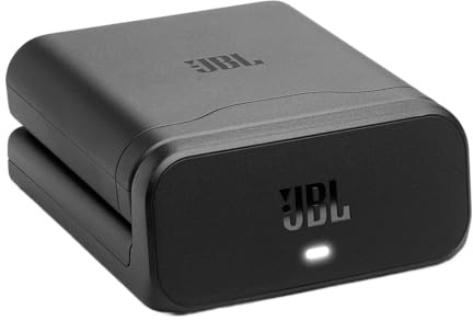 JBL Der Akku 400 mit Ladehülle lässt Sich in Sekunden auswechseln, sodass Ihr JBL PartyBox-Lautsprecher die Party doppelt so Lange am Laufen halten kann