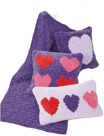 King Cole Yummy Knitting Pattern Pamphlet - 6397 Cushion Covers & Throw (4 Designs)