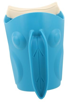 Abaodam Cute Shampoo Rinse Cup with Curved TPE Design for Newborns and Soft Hair Washing Jug for Bath Eye-Protection Shampoo Rinser for Boys