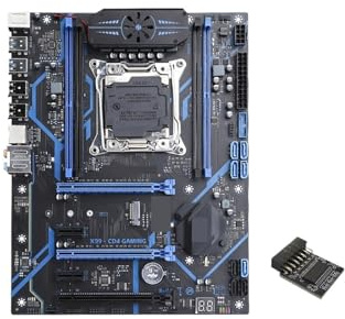 Carte mère X99 LGA 2011-3 avec TPM 2.0, Compatible avec Les processeurs Xeon E5 V3/V4 et la mémoire DDR4 ECC/Non-ECC, Double Emplacement M.2 NVMe, PCIe 3.0