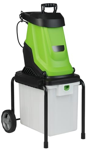 GiantexUK Garden Shredder, 2800W/3000W Wood Chipper with SK5 Dual-sided Blades & 50L Collection Bin, 4500rpm Speed, Electric Mulcher for 45mm Branches and Leaves (56 x 44 x 94 cm，2800W) | with SK5 Dual-sided Blades & 50L Collection Bin, 4500rpm Speed, Electric Mulcher for 45mm Branches and Leaves