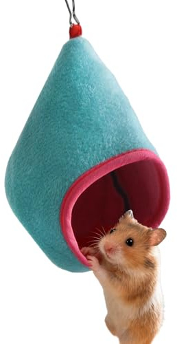 Rattenhängematte – Zubehör Für Rattenkäfige | 2 Stück Ratten-Hängematte – Hängenest Für Hamster, Ausgefallene Hamster-Hängematten, Goldene Hamster-Hängematten, Hamsterkäfig-Dekoration, Ideal Für Klein