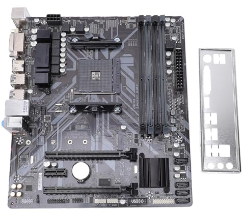 Plyisty Scheda Madre B450M DS3H, Socket AM4 Supporta Ryzen 1a 2a 3a 4a 5a Generazione R3 R5 R7 R9, con Batteria Integrata DDR4 M2 NVMe, per Costruttori di PC Fai-da-te
