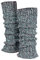Piarini 1 Paar Grobstrick Stulpen Damen Bein - warme Winter Beinstulpen - One-Size Wolle Multicolour-Blau