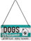 Nostalgic-Art Retro Hanging Sign Dogs Welcome – Gift Idea for pet owners, Metal Plaque, Vintage design for decoration, 10 x 20 cm