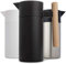 Hastings Collective Thermal Coffee Carafe 1 Litre - Stainless Steel Double Walled Vacuum Insulated Carafe - Thermal Coffee Pot Thermos, Travel Size Beverage Dispenser with Tea Infuser (Black)
