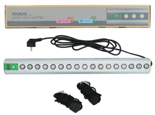 GrowLight Quattro - Parus by Venso LED Pflanzenlampe 35W, Anzuchtlampe LED Pflanzenlampe Vollspektrum, Überwinterung Venso Ecosolutions Pflanzen Licht, Pflanzenlampe Anzucht, Pflanzenlicht LED