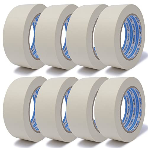 gws 8 Rollen Maler-Kreppband zum Abkleben, Abdecken, für präzises abkleben bei Malerarbeiten 38 mm x 50 m