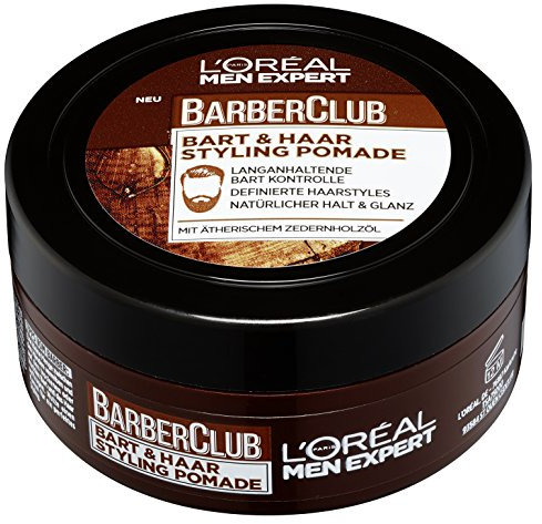 L'Oréal Men Expert Barber Club Bart und Haar Styling Pomade, 75 ml