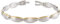 Boccia Damen Gliederarmband aus Titan in der Farbe Silber, goldplattiert, antiallergen, 21cm, 03031-02