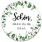50 Sticker Hochzeit Schön, DASS du da bist!, Aufkleber Hochzeit Gastgeschenk (Eucalyptus)