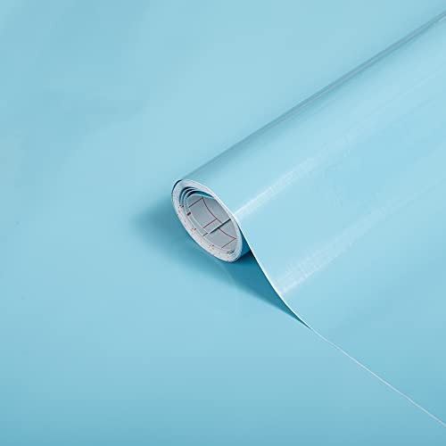 d-c-fix Klebefolie Uni Lack aqua selbstklebende Folie wasserdicht realistische Deko für Möbel, Tisch, Schrank, Tür, Küchenfronten Möbelfolie Dekofolie Tapete 67,5 cm x 2 m