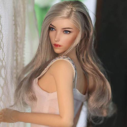 ZSMD 1/6 Actionfiguren Weiblich, 12 Zoll Weibliche Figur Körper Puppe mit 14 Bewegliche Gelenke und 2 Abendkleider