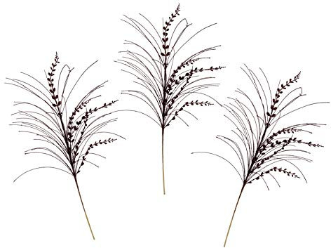 Flair Flower Glitzer Zweig Dekozweig Weihnachtsdeko für Arrangements Weihnachtskranz Adventskranz Deko Einzelblume Dekoblume Kunstblume 3er Set Künstlicher Weihnachtszweig Blattzweig mit Glitzer