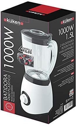 Batidora de vaso de plástico Küken 1.5 litros - 1000 watios