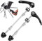 NA 1 par de bicicletas de liberación rápida pincho delantero trasero ultraligero Bicicletas de liberación rápida tuercas delantera y trasera pinchos para MTB Road Mountain Bike