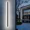 ZTWLEED LED Wandleuchte Aussen,25W Aussenlampe Wand IP65 Wasserdicht Kaltweiß 6000K Außenwandleuchten,Lange Villa Wandleuchte Schwarz für Gärten Villa Korridor Terrassenbeleuchtung,115CM