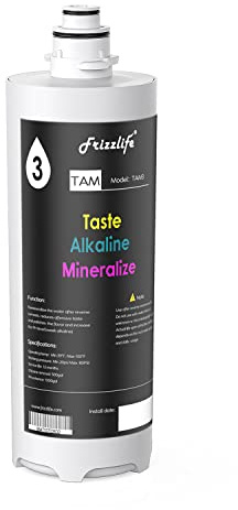 Frizzlife Replacement TAM3 Filter Cartridge with FZ-4 Inner Cartridge for PD600-TAM3 Osmanic System & TAM3 Alkaline Filter