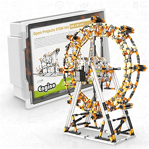 Offene Projekte, Vorbau-Set (einschließlich Vergnügungspark, Eiffelturm und Kettenreaktion) – Schul- und Heimschul-Roboter-Set – geführte Erfahrungen und Aktivitäten – E93.1