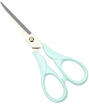 16,5 cm Büroschere, mintgrün, Bastelschere, runder Körper, Allzweckschere, professionelle Schneiderschere, Stoffschere (mintgrüne Schere)