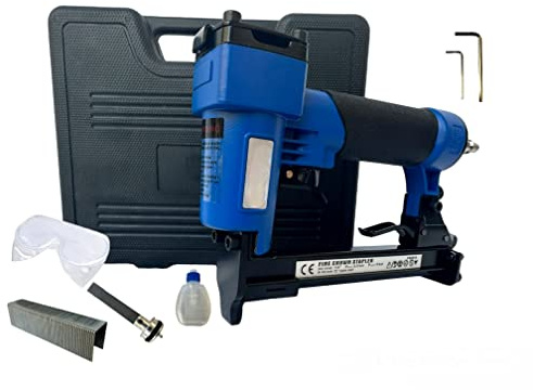 Graffettatrice ad Aria Compressa Pistola Spara Spille Punti Graffette da 6 a 16mm Fissatrice Cucitrice Pinzatrice Pneumatica Per Falegnameria