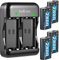 Battsea Batteria ricaricabile 4x 2800mAh per compatibile con Xbox One/Series Controller con stazione di ricarica veloce compatibile con Xbox One/One S/One X/Series X/Series S