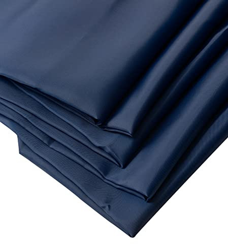 IPEA Futterstoff Stoff Marineblau - 200 cm x 150 cm - Made in Italy - Meterware zum Nähen, Kleidung, Futter, Jacken, Hosen, Röcke, Möbel, Kissen - Polyester Stoff zum Futter