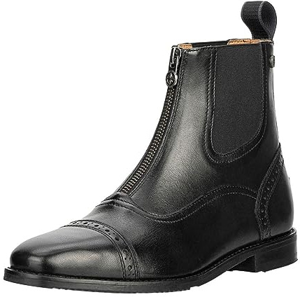 SUEDWIND FOOTWEAR Florentina FZ - Italienisches Rindsleder – Weiches Leder im Innenschuh - Karreeleisten - Einlegsohle - Handarbeit - YKK Zipper vorne - Schwarz 41