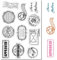 craspire Vintage-Poststempel-Etikett, Klare Gummistempel, Retro-Reisefilmrahmen, Transparente Silikonsiegel, Stempel Für Journaling, Kartenherstellung, Freunde, DIY, Scrapbooking, Fotorahmen