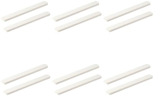 OSALADI Guías Para Cajones Autoadhesivas Rieles Para Cajones Blancos 10.39 X 1.18 X 2.36 Pulgadas 12 Piezas Con 24 Pegatinas Para Armarios Gabinetes Muebles Y Mesas