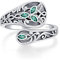 Vintage Löffel Ring Sterling Silber Löffel Ringe Einstellbare Breite Daumen Ringe Retro Cubic Zirkonia Löffel Ring Oxidiert Schmuck für Frauen