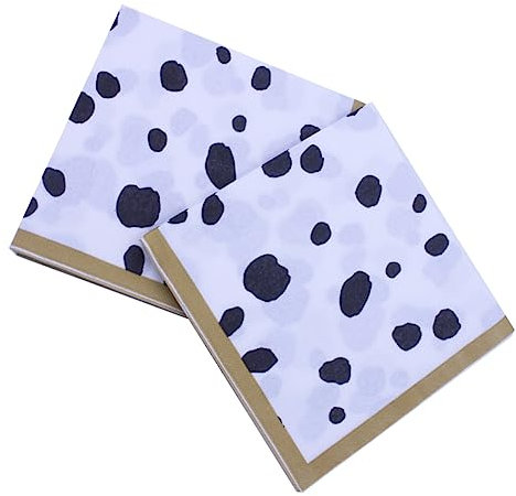 Anneome 40blätter Dekorative Servietten Mit Kuhmuster Gedruckte Tiermotiven Für Partys Und Feiern Aus Saugfähigem Für Feste Und Zusammenkünfte Packung