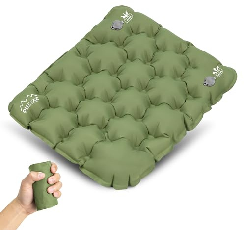 ONTYZZ Sitzkissen Aufblasbares Sitzpolsters Tragbares Stadion-Sitzkissen für Bleicher Stuhlauflagen Wasserdicht Ultraleicht Outdoor Sitzmatte Bürostühle Gartenstuhl Konzerte Camping Sitzunterlage