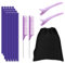 Lafo 40-teiliges Flexibles Curler-Set - 2 Größen, Heatless Foam Twisting Set für Haar, Violett