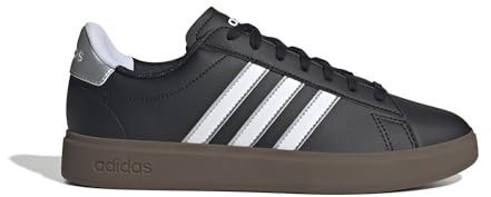 adidas Femme Grand Court 2.0 Shoes Chaussures, CBLACK/FTWWHT/SILVMT, 38 EU