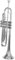 Bb Standard-Trompeten-Set für Anfänger Trompete Bb B Flat Brass Trompeta Robustes Trompete-Musikinstrument Mit Handschuh-Gurtetui(Silver)