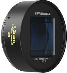 Freewell 1.33x Blue Anamorphic Lens kompatibel mit 17mm Mount iPhone, Samsung - Premium Smartphone-Objektiv für Weite Filmaufnahmen, kräftige Blaue Flares