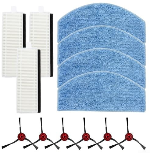 Eawfgtuw Kit de rechange pour aspirateur robot Laresar Mars 01, filtres, serpillères, brosses latérales, accessoires de pièces de rechange de qualité supérieure