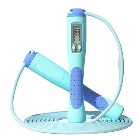 Cuerda de saltar para contar, cuerda de saltar con contador de pasos, cuerda de saltar ajustable para entrenamiento, cuerda de saltar digital inalámbrica, cuerda de saltar digital inteligente para
