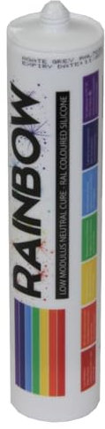 Rainbow RAL 7035 Silicone Light Grey Sealant | 300ml | Durable & Anti-Mould | For Kitchen, Bathroom, Showers & Other Sanitary Areas