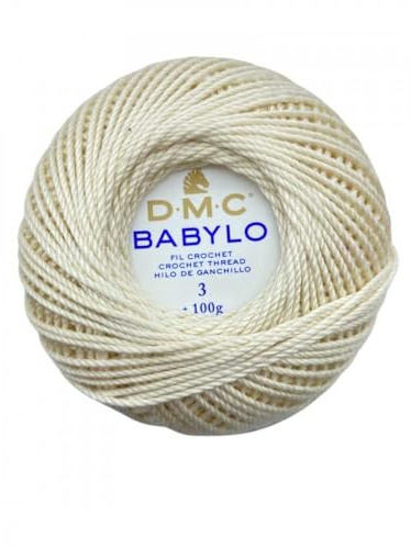 DMC Babylo Filato per Uncinetto N 3– 6 Capi, 167 m, 100% Cotone, Alta Qualità